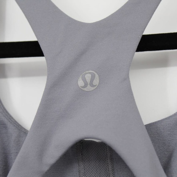 Lululemon Venus Tank Top 6 Zig Zag Blazer Fossil Gray Shelf Bra Swift Luxtreme0 - Picture 4 of 7